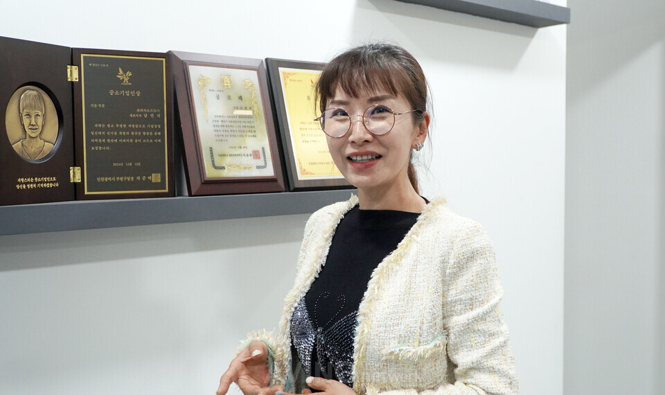 코리아노바 남연지 대표. 국내 최대 규모로 조성 중인 예천 곤충 거점단지 완공을 앞두고 차기 사업으로의 확장 의지를 밝혔다. | 촬영 - 에이빙뉴스